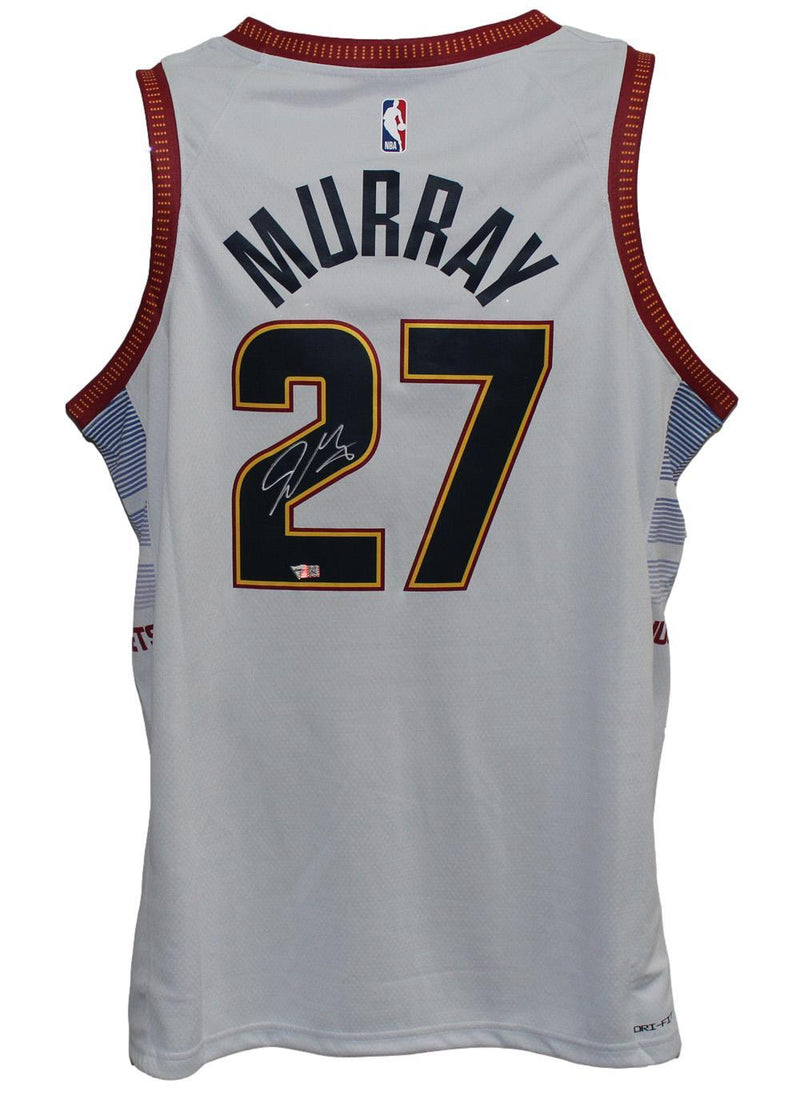 Jamal Murray Signed Denver Nuggets Silver Swingman Basketball Jersey
