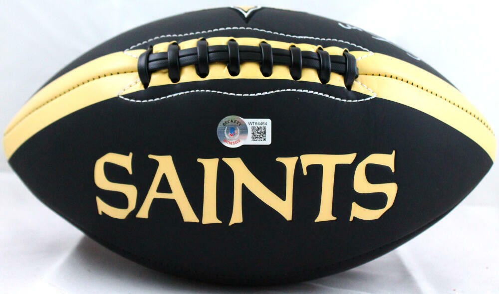 Darren Sproles Signed New Orleans Saints Black Logo Football