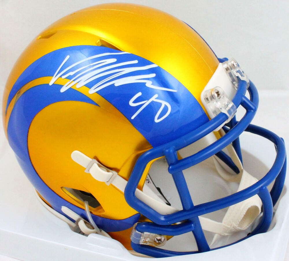 Von Miller Signed Los Angeles Rams Riddell Flash Speed Mini Helmet