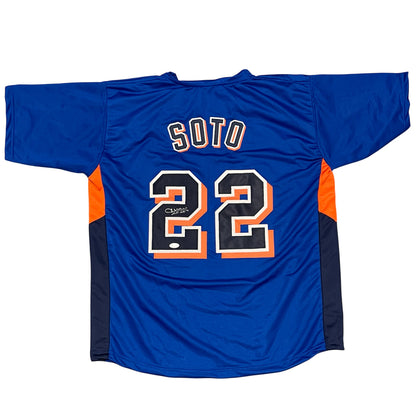 Juan Soto New York Mets Signed Blue Custom Jersey (JSA COA)