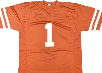 Colin Simmons Signed Texas Longhorns Orange Jersey