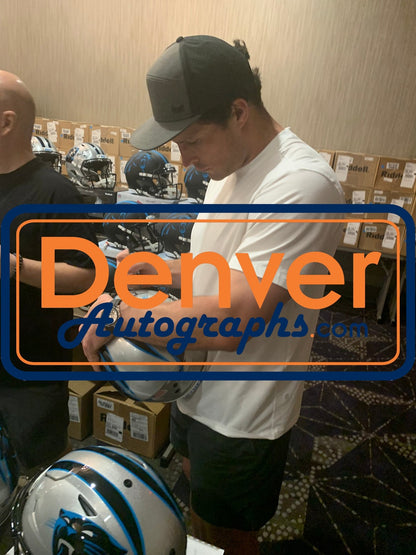 Luke Kuechly Signed Carolina Panthers Full Size Authentic SpeedFlex Helmet