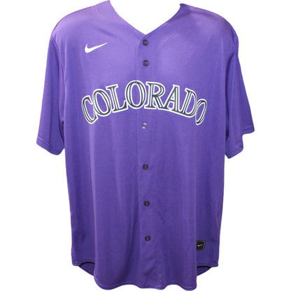 Todd Helton Colorado Rockies Signed Purple Nike Jersey HOF Inscription