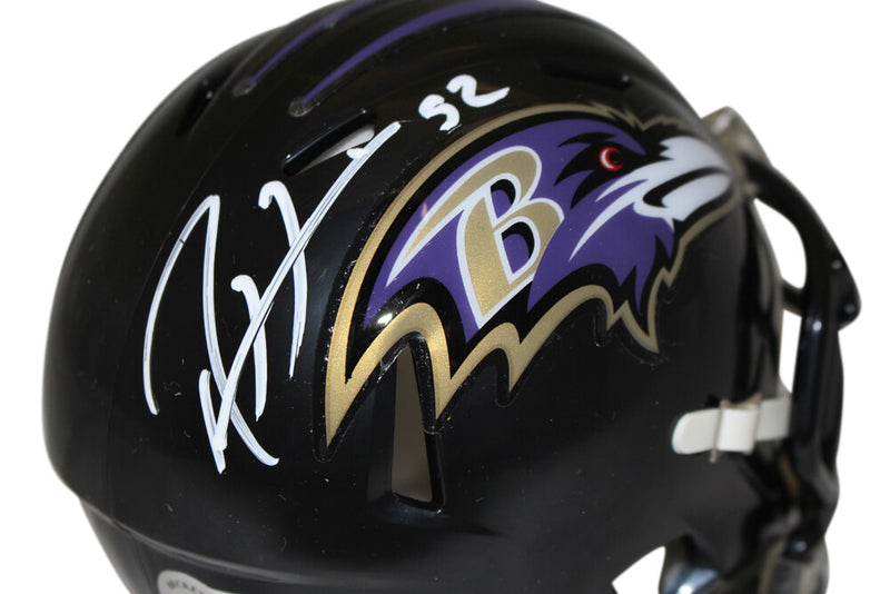 Ray Lewis Baltimore Ravens Autographed Speed Mini Helmet
