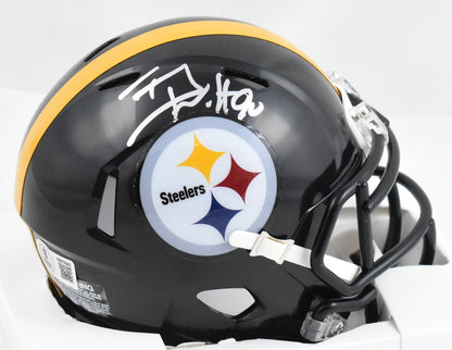 T.J. Watt Signed Pittsburgh Steelers Speed Mini Helmet