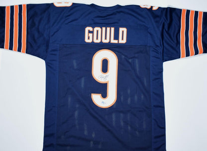 Robbie Gould Autographed Chicago Bears Custom Blue Jersey