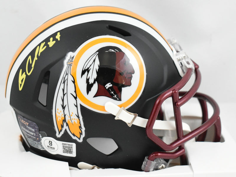 Gary Clark Signed Washington Flat Black Speed Mini Helmet
