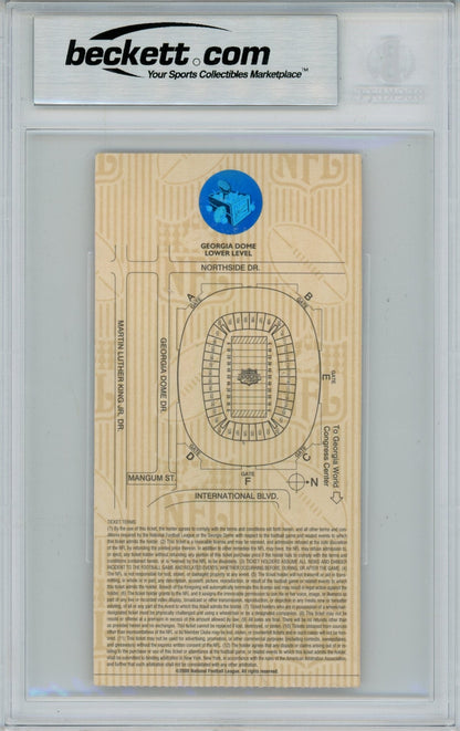 Kurt Warner Signed St. Louis Rams Super Bowl XXXIV Ticket Stub - Beckett 6