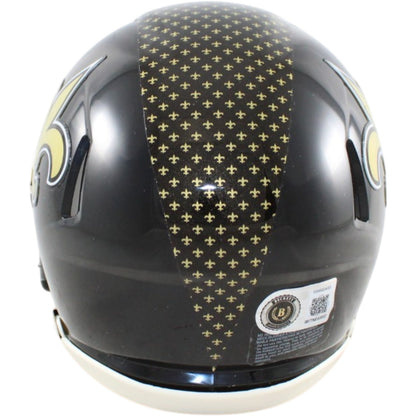 Drew Brees Signed New Orleans Saints 2022 Alternate Mini Helmet