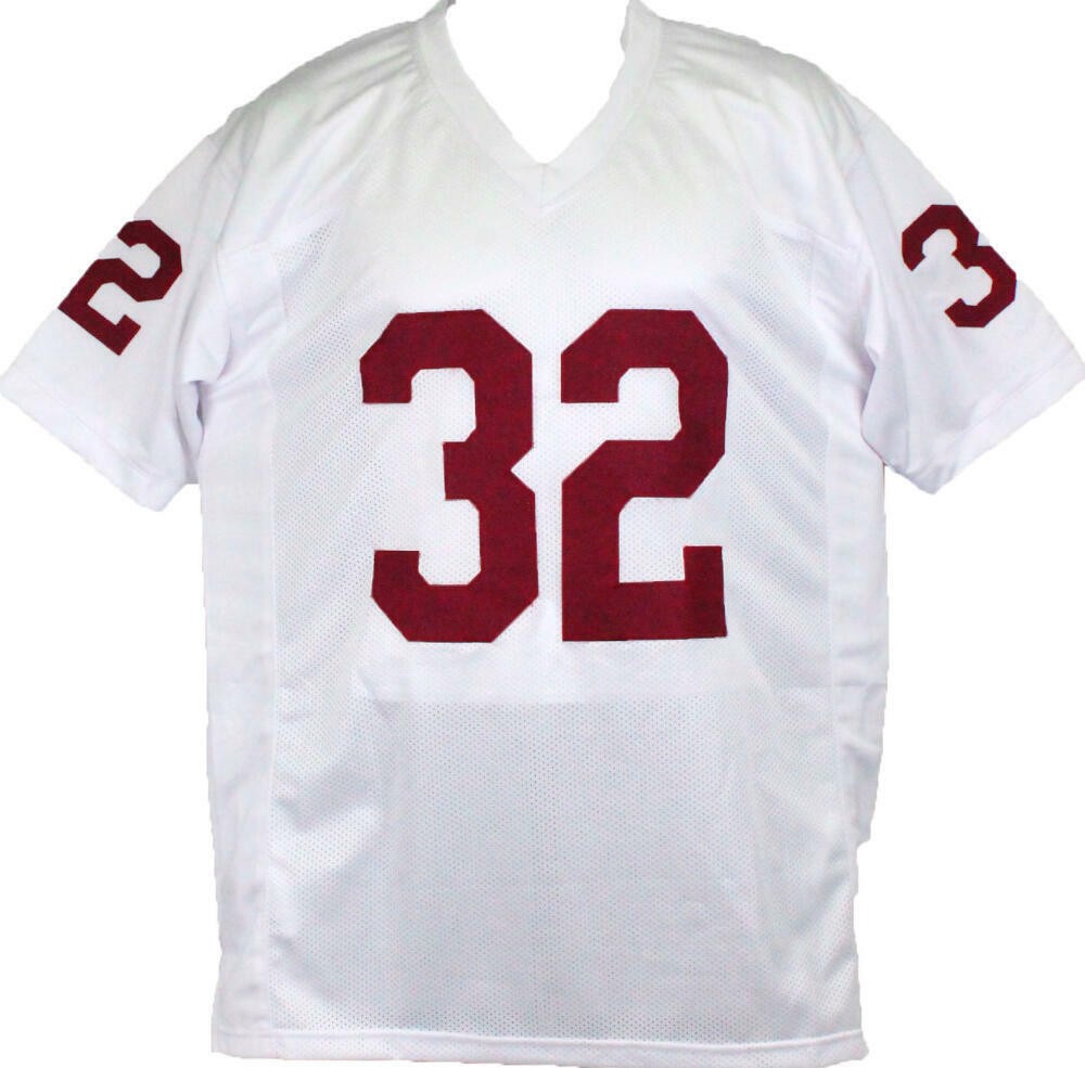 OJ Simpson Signed White Custom Jersey (Heisman Inscription)
