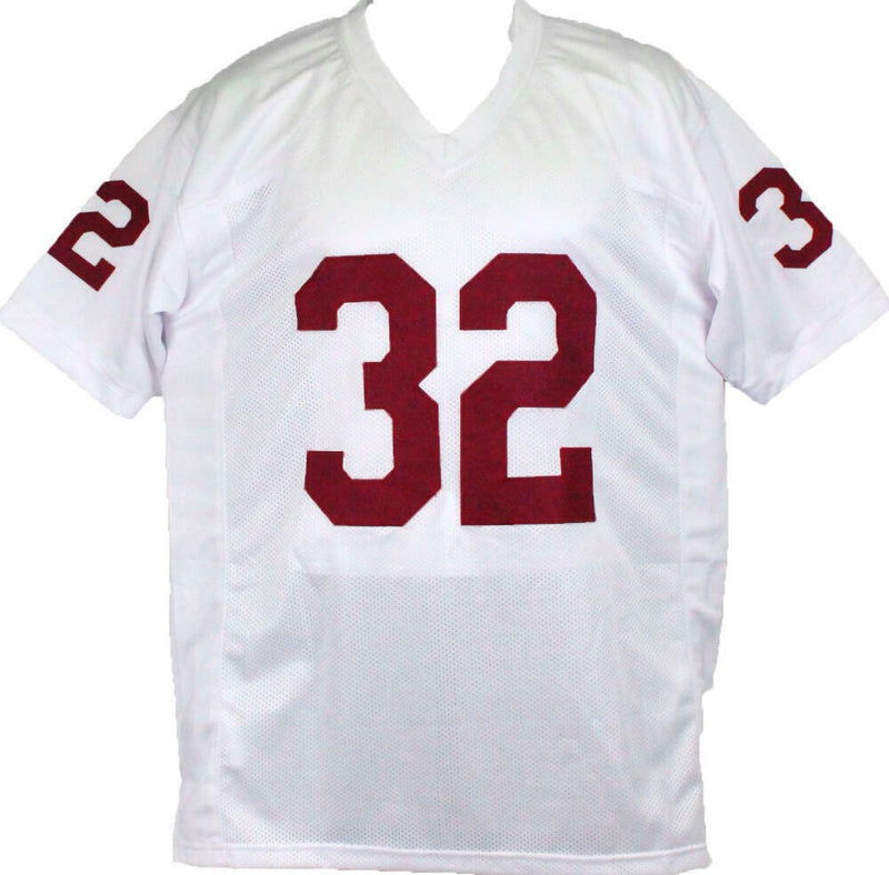 OJ Simpson Signed White Custom Jersey (Heisman Inscription)