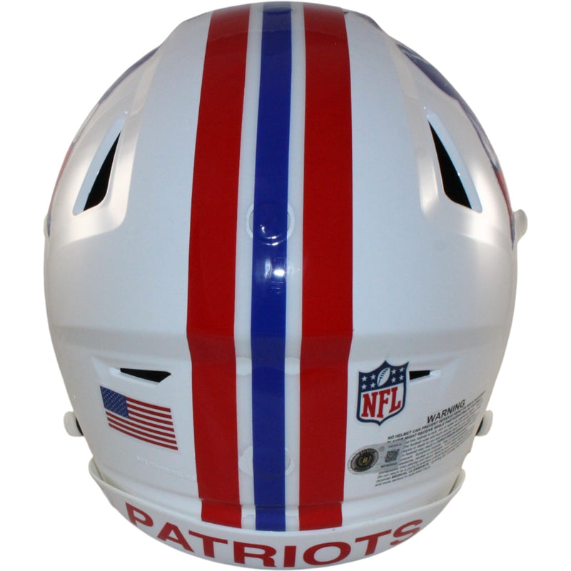 AJ Brown Signed New England Patriots Authentic SpeedFlex Throwback Helmet
