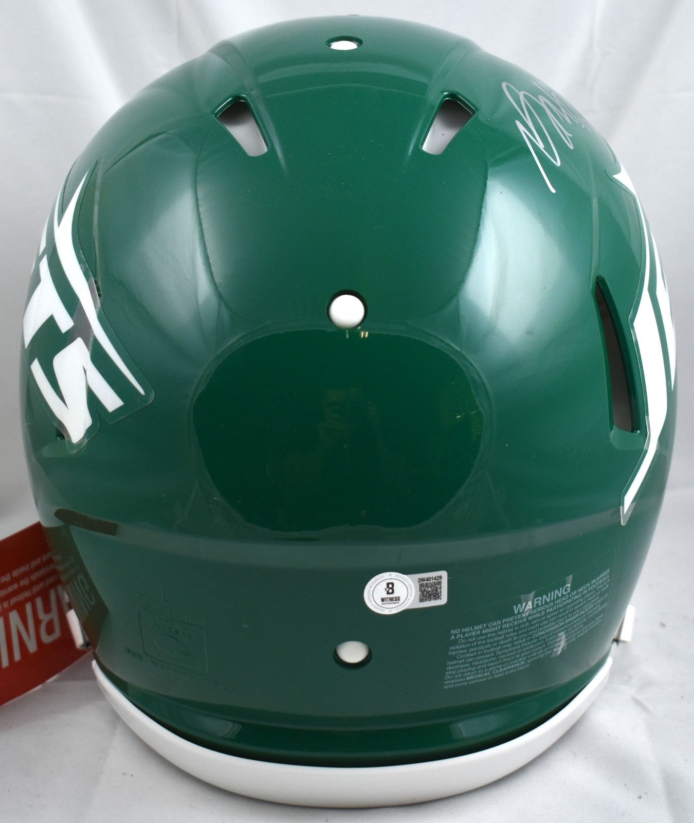 Davante Adams Autographed New York Jets Authentic Throwback Helmet