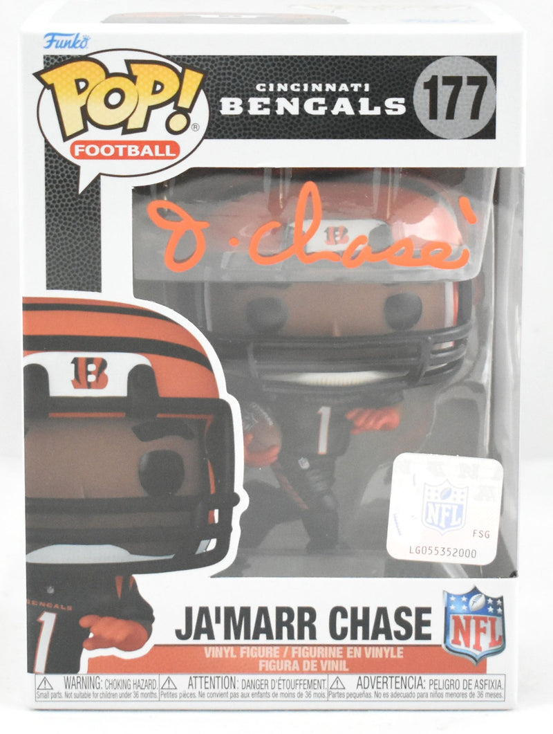 Ja'Marr Chase Autographed Cincinnati Bengals Funko Pop #177
