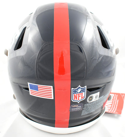 Phil Simms Signed New York Giants Throwback Speedflex Authentic Helmet