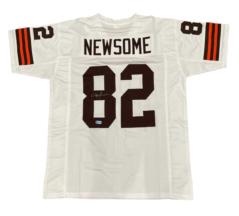 Ozzie Newsome Signed Cleveland Browns Custom Jersey Beckett Witness COA