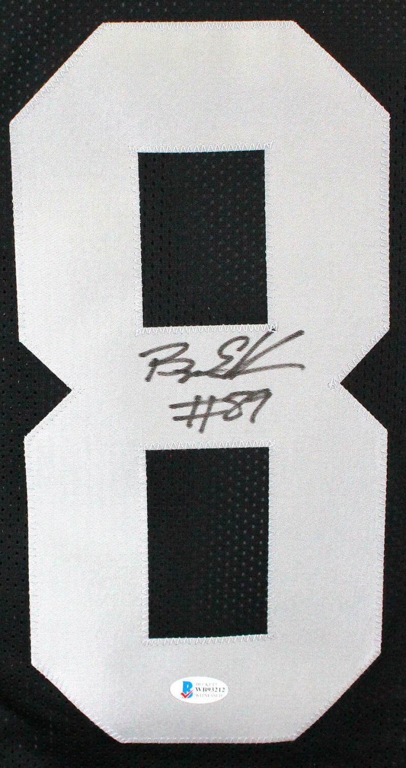 Bryan Edwards Signed Black Custom Football Jersey