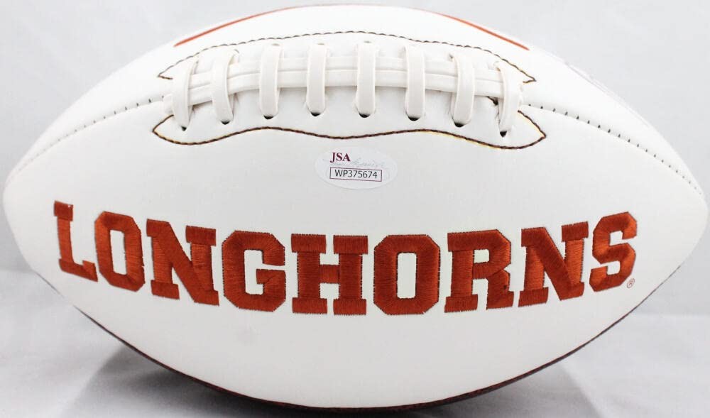D'Onta Foreman Autographed Texas Longhorns Logo Football