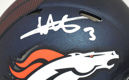 Wil Lutz Autographed Denver Broncos Speed Mini Helmet