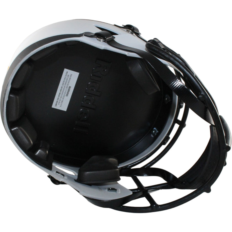 Troy Polamalu Signed Pittsburgh Steelers Full Size Lunar Replica Helmet