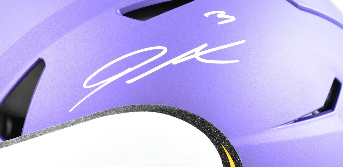 Jordan Addison Signed Minnesota Vikings Full Size SpeedFlex Helmet