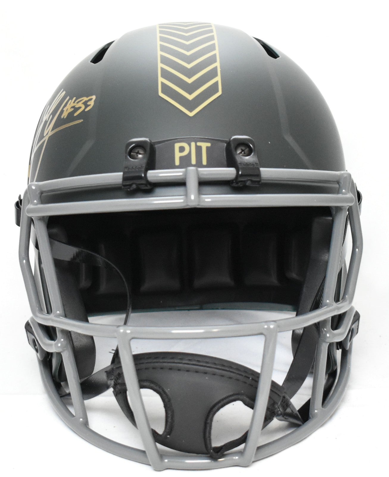 Jack Sawyer Signed Pittsburgh Steelers Full Size 2025 Salute to Service Helmet