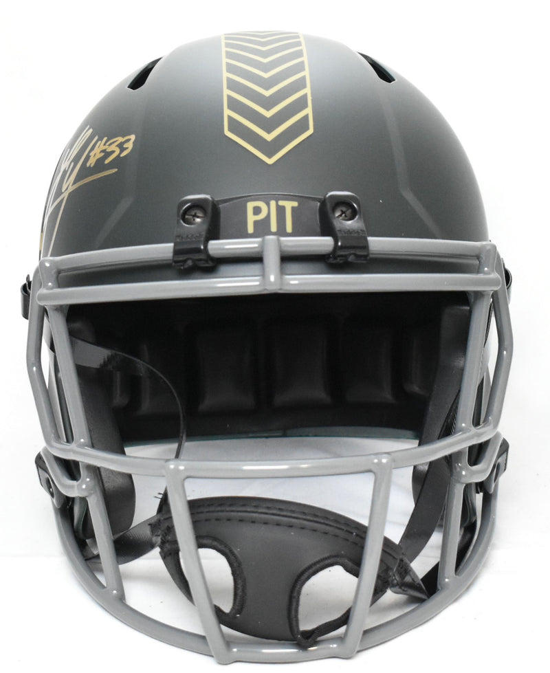 Jack Sawyer Signed Pittsburgh Steelers Full Size 2025 Salute to Service Helmet