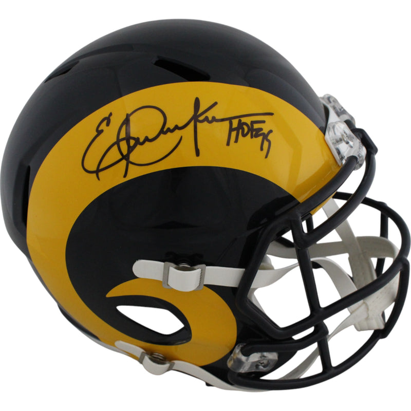 Eric Dickerson Autographed Los Angeles Rams Full Size Replica Helmet