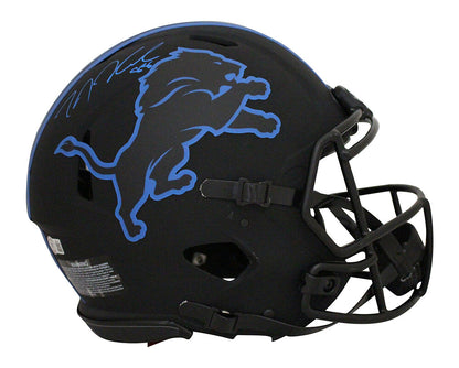 TJ Hockenson Autographed Detroit Lions Authentic Eclipse Speed Helmet