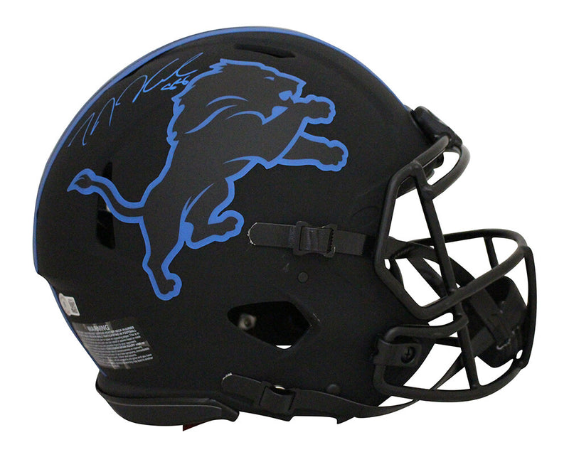 TJ Hockenson Autographed Detroit Lions Authentic Eclipse Speed Helmet