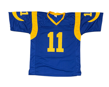 Jim Everett Signed Los Angeles Rams Custom Jersey (2x Passing TD Leader)