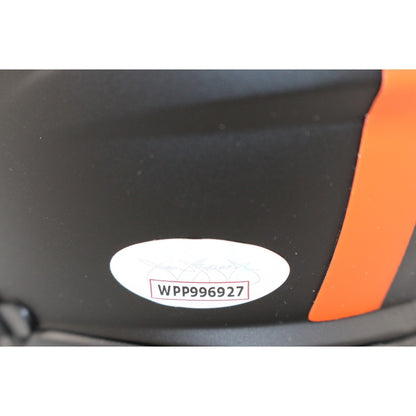 Denzel Ward Cleveland Browns Autographed Eclipse Mini Helmet