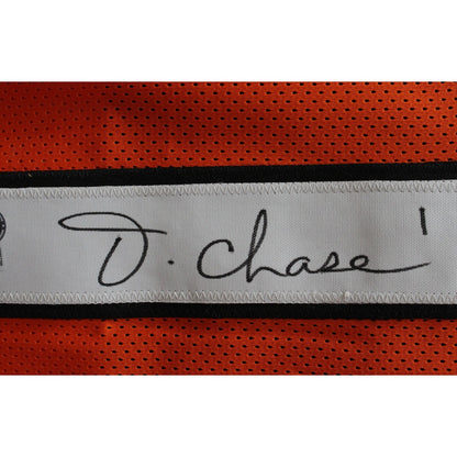 Ja'Marr Chase Signed Orange Pro Style Custom Jersey