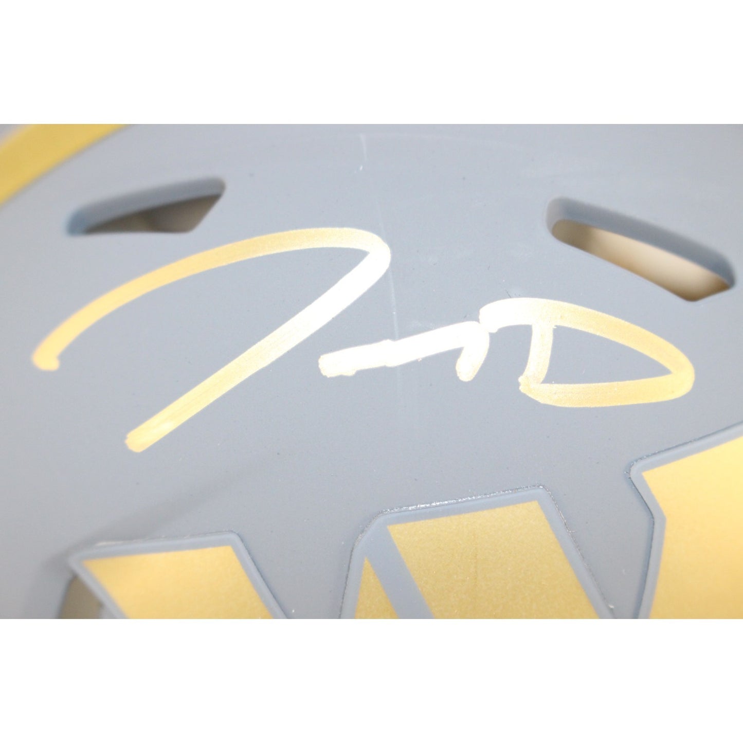 Jayden Daniels Washington Commanders Signed Slate Mini Helmet