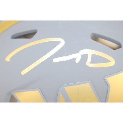 Jayden Daniels Washington Commanders Signed Slate Mini Helmet