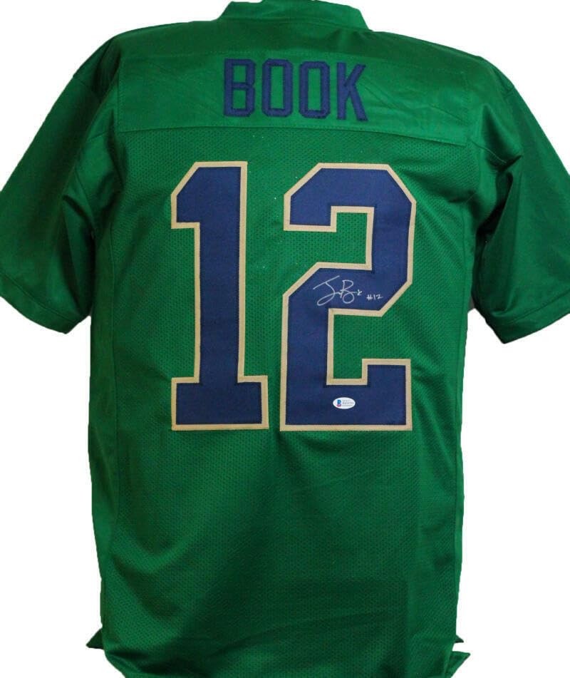 Ian Book Autographed Notre Dame Style Custom Jersey - Green