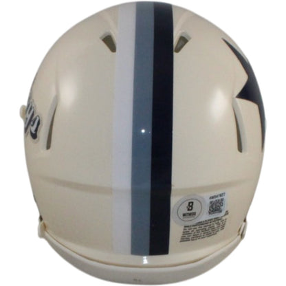 Dak Prescott Signed Dallas Cowboys Throwback Mini Helmet