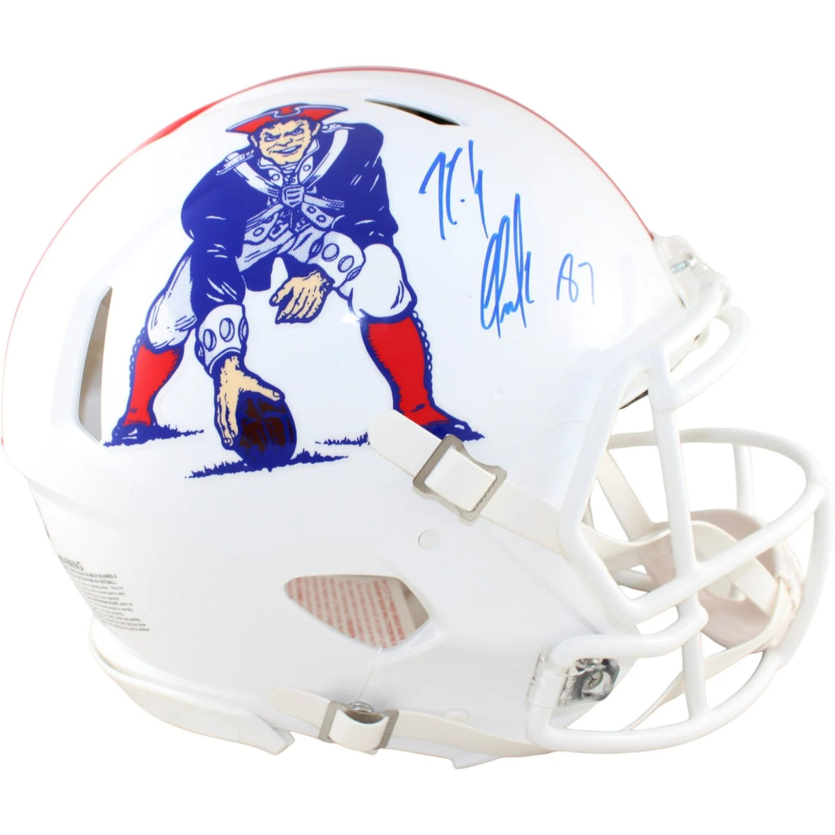 Rob Gronkowski Autographed New England Patriots Authentic Throwback Helmet