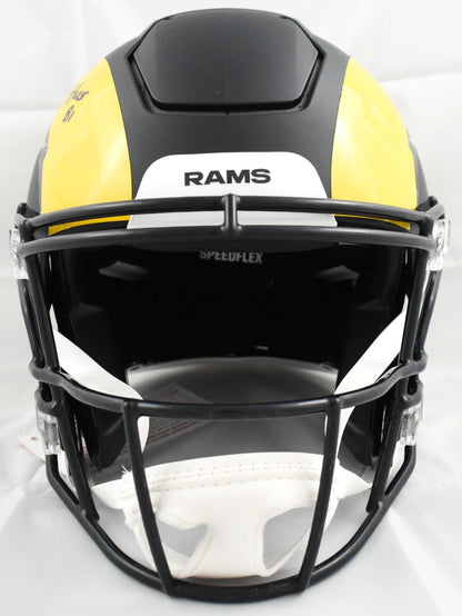 Torry Holt Autographed Los Angeles Rams Full Size Rivalries Speedflex Helmet