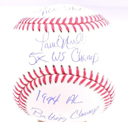 Paul O'Neill Signed Rawlings Official Major League Baseball 3 Inscriptions