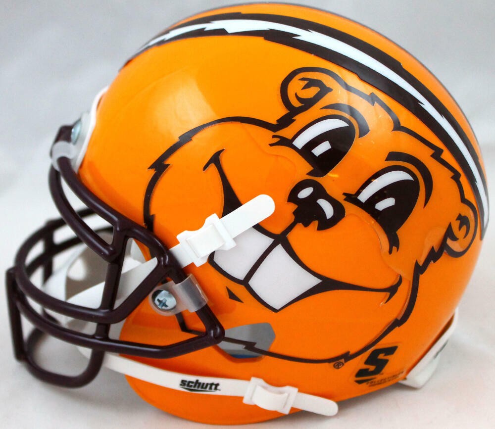 Marion Barber Signed Minnesota Gophers Schutt Goldy Mini Helmet