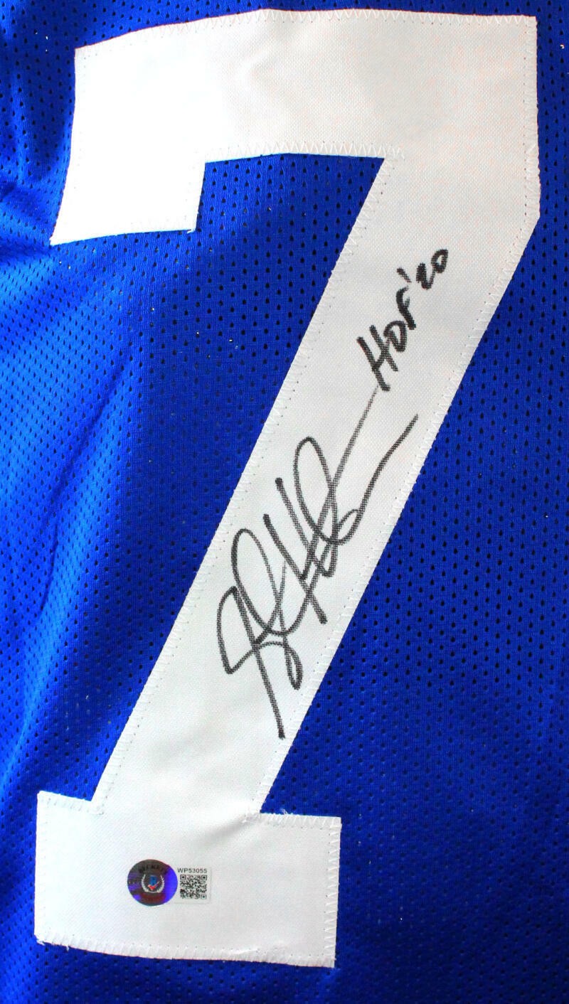 Steve Hutchinson Signed Blue Custom Football Jersey