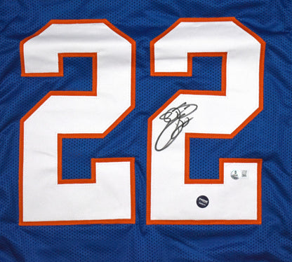 Emmitt Smith Autographed Jersey - Florida Gators Style Blue