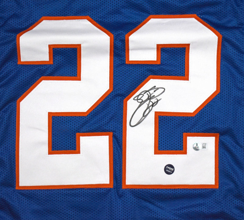 Emmitt Smith Autographed Jersey - Florida Gators Style Blue