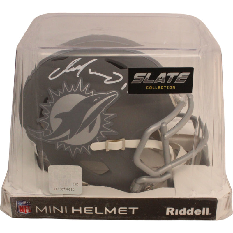 Dan Marino Signed Miami Dolphins Slate Mini Helmet (Beckett)