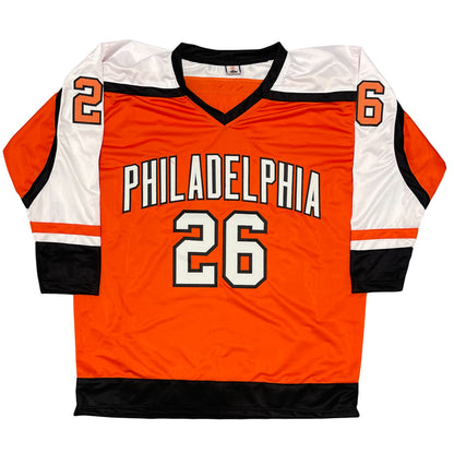 Brian Propp Signed Philadelphia Custom Hockey Jersey (2 Inscriptions)