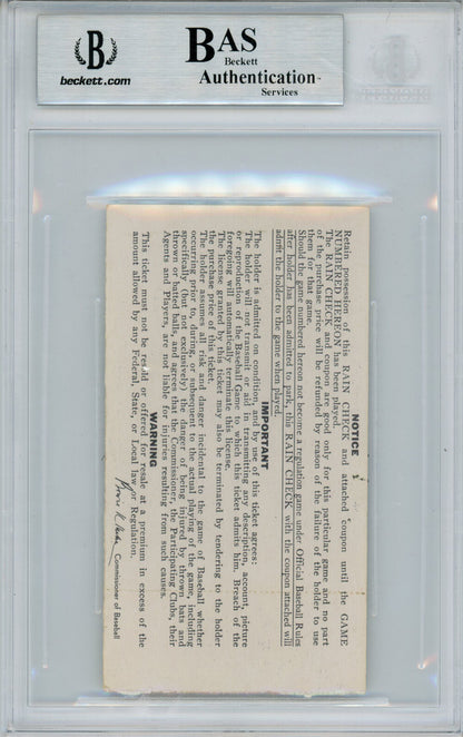 Brooks Robinson Signed 1970 World Series Game 1 Ticket Stub - BAS Slabbed