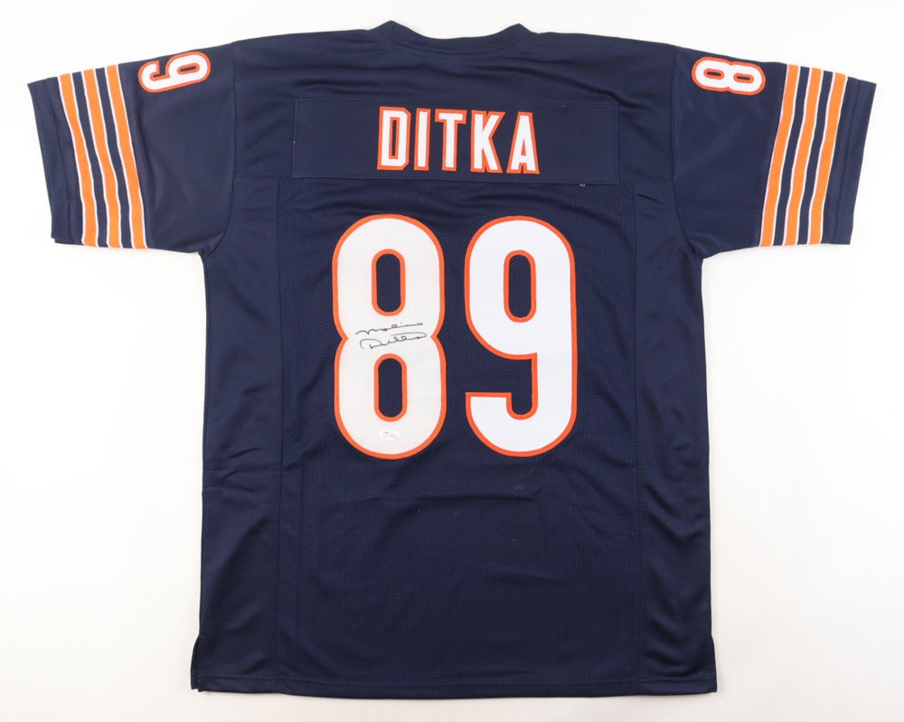 Mike Ditka Autographed Chicago Bears Custom Jersey - Blue