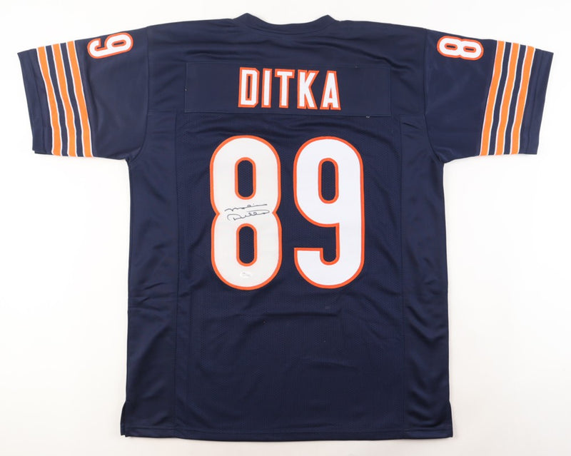 Mike Ditka Autographed Chicago Bears Custom Jersey - Blue