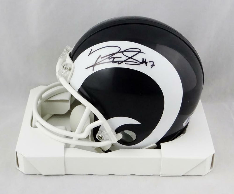 Robert Woods Signed Los Angeles Rams Black Mini Helmet
